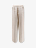 Rohe Women's Silk Striped Trousers White