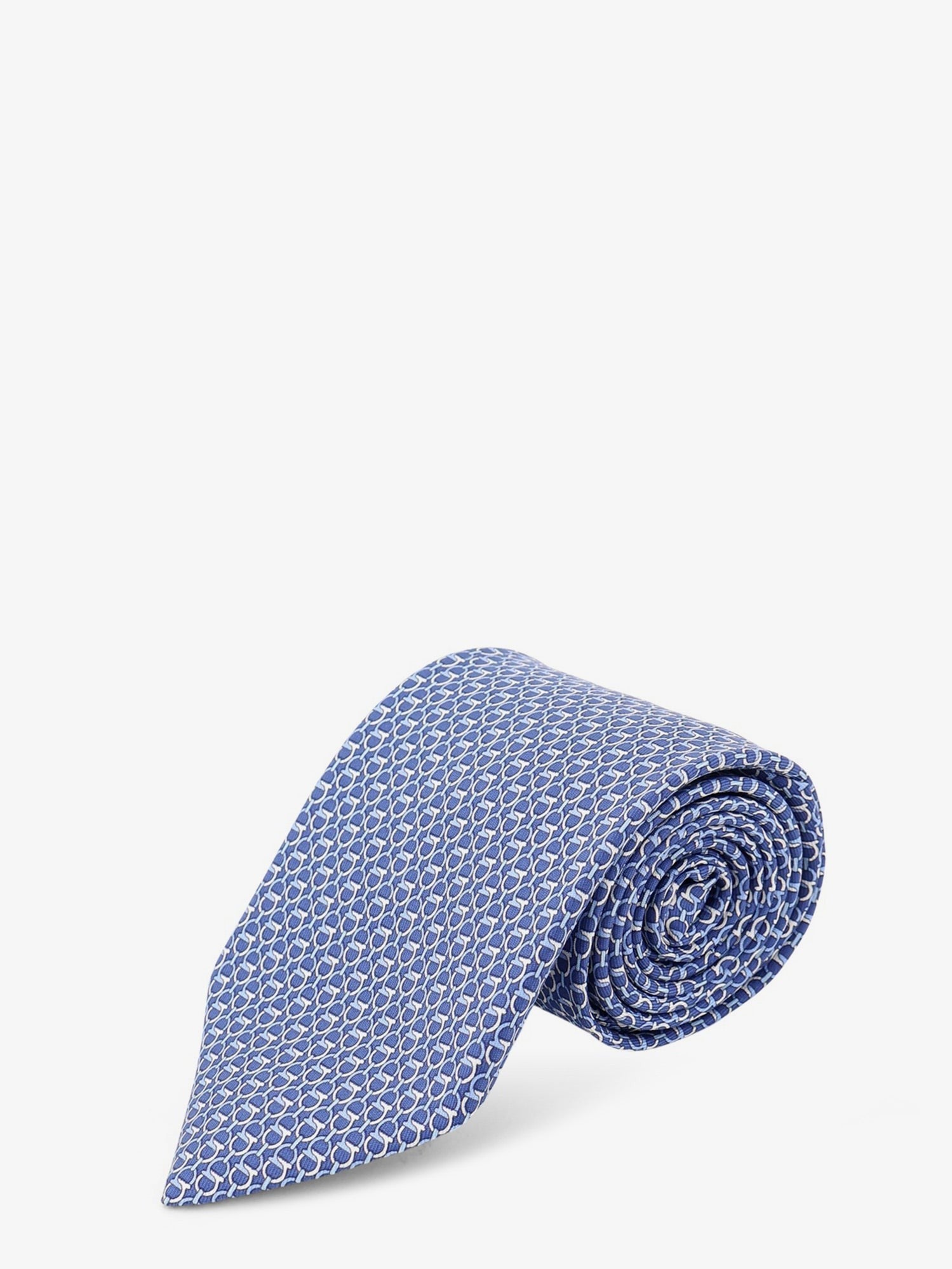 Ferragamo Men's Silk Tie Blue