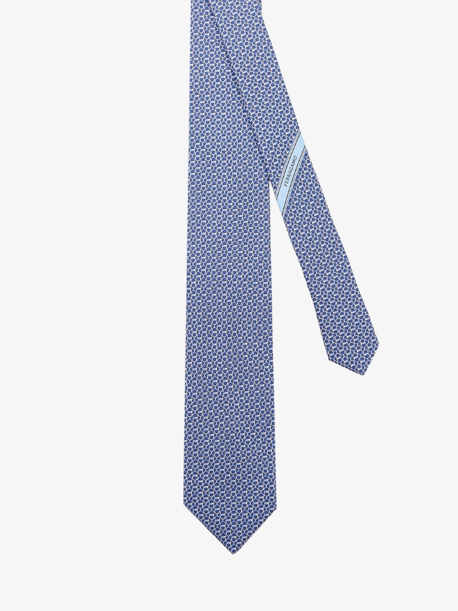Ferragamo Men's Silk Tie Blue