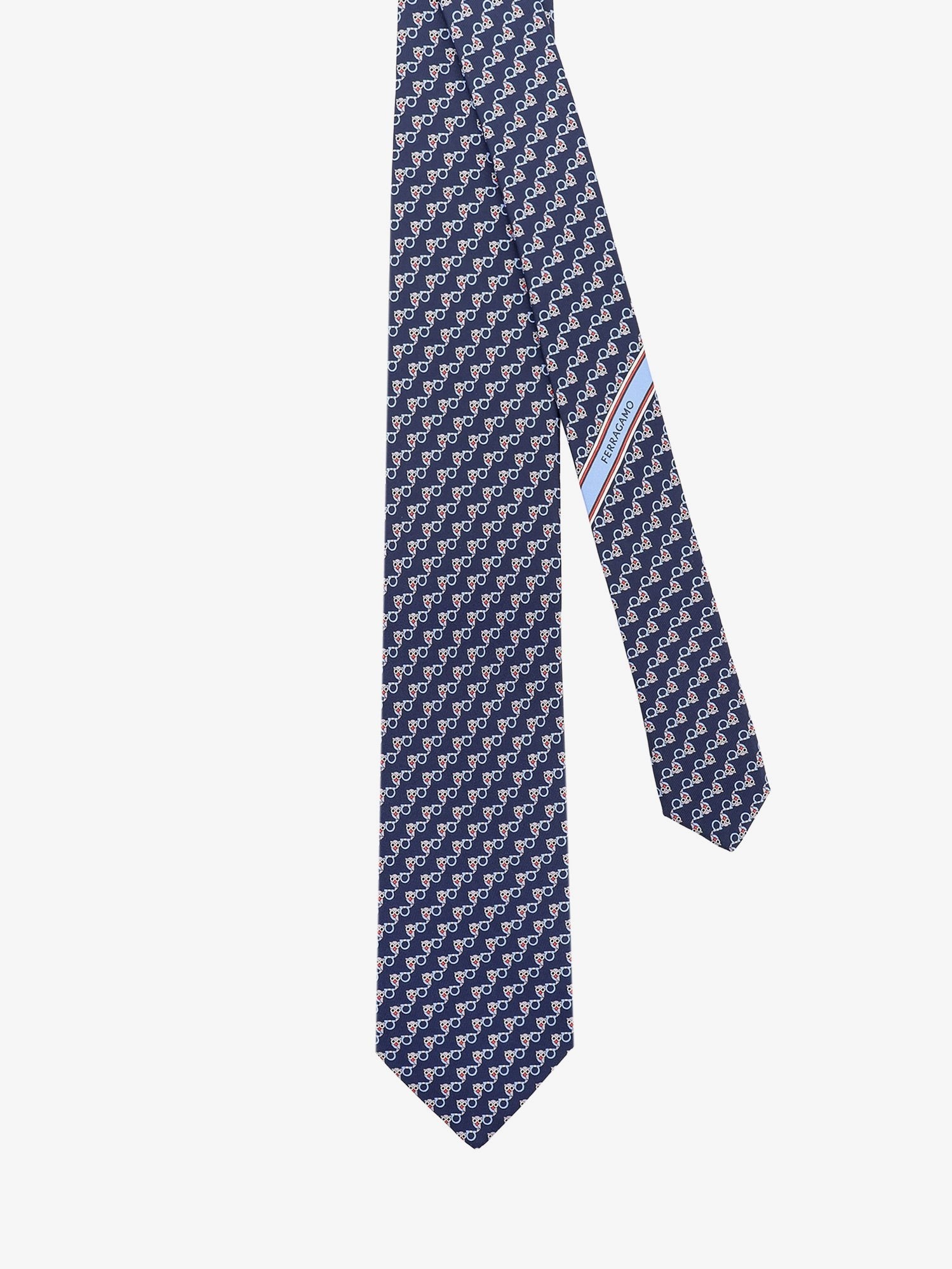 Ferragamo Men's Silk Tie Blue