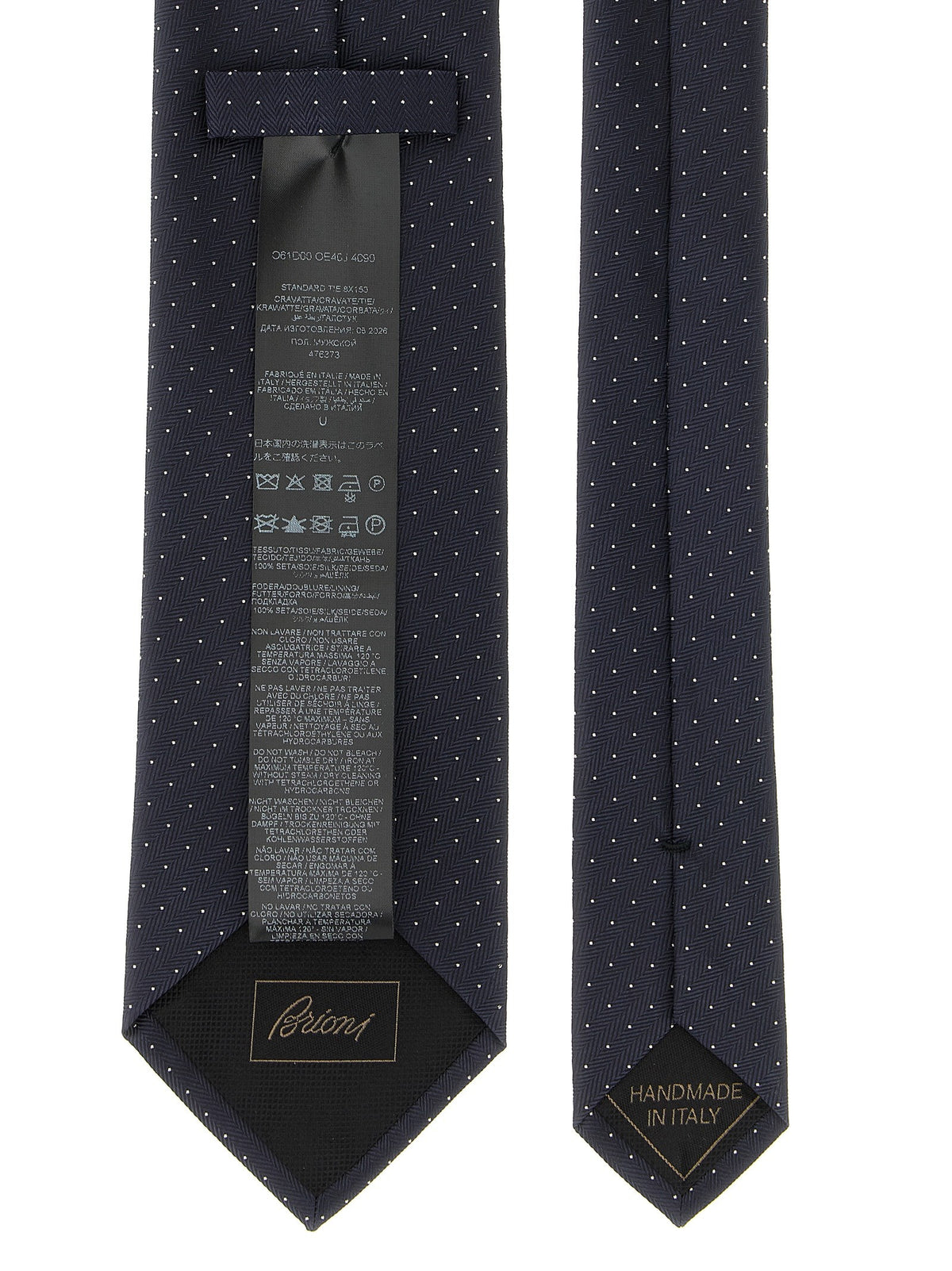 Brioni Silk Tie Blue