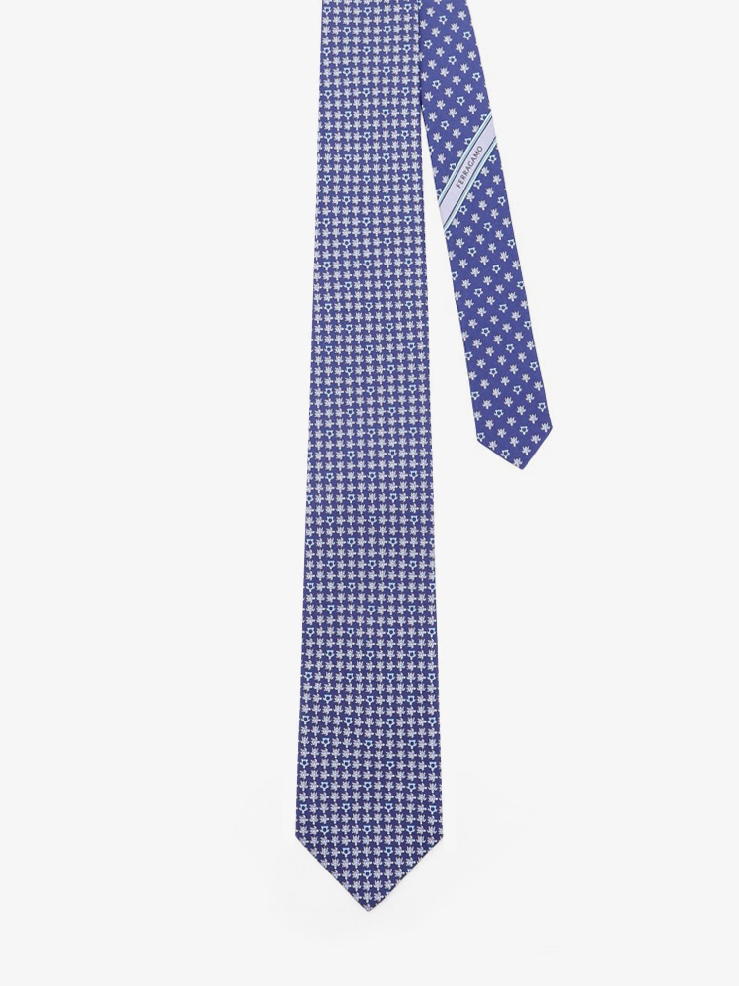 Ferragamo Men's Silk Tie Blue