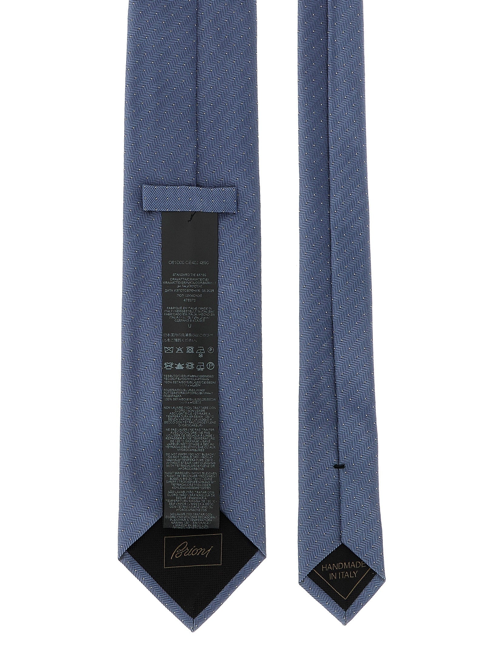 Brioni Silk Tie Blue