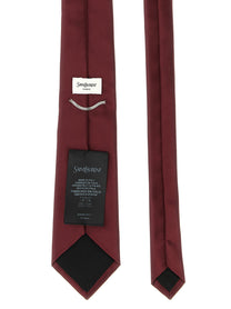 Saint Laurent Silk Tie Red