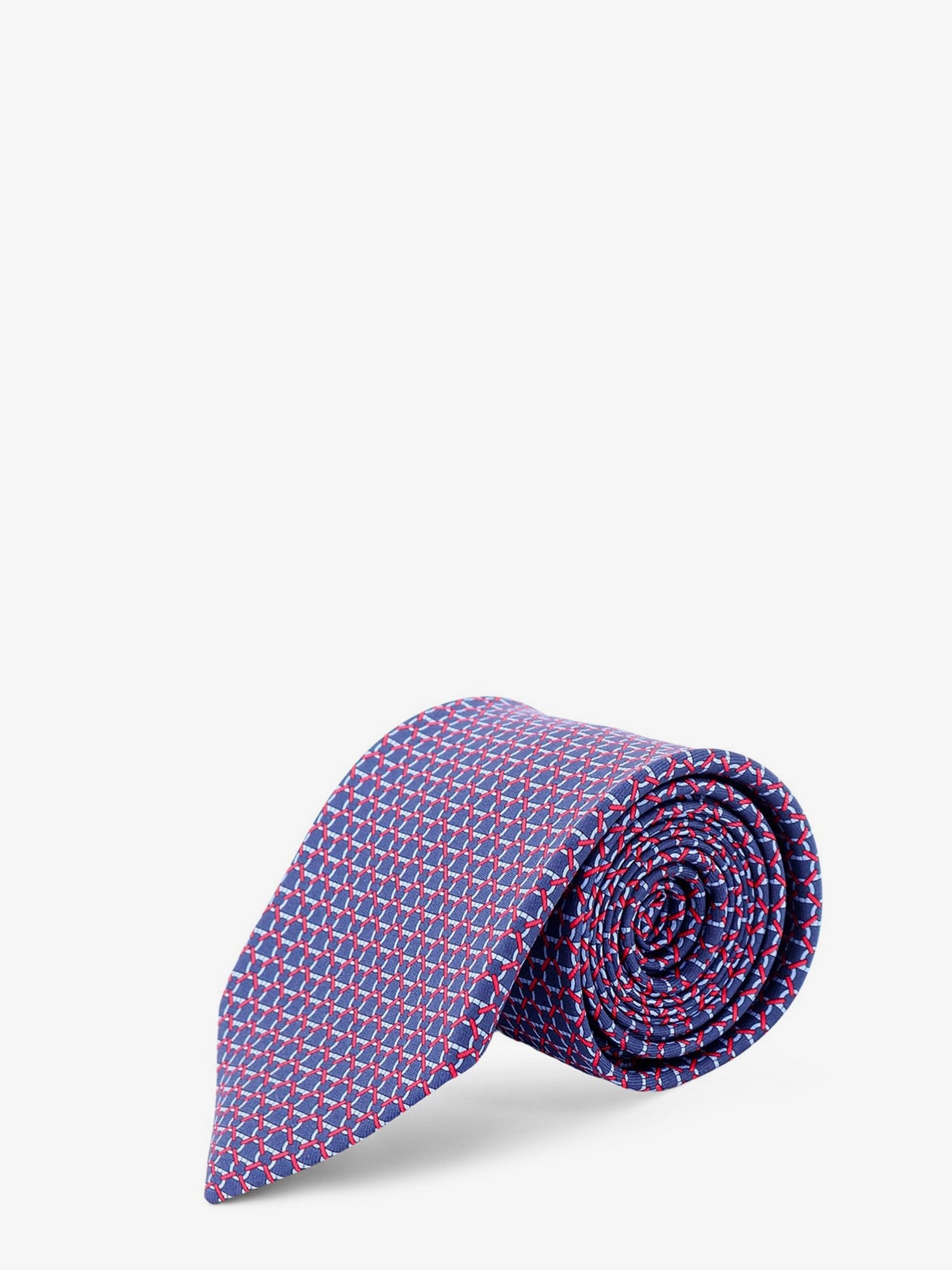 Ferragamo Men's Silk Tie Blue