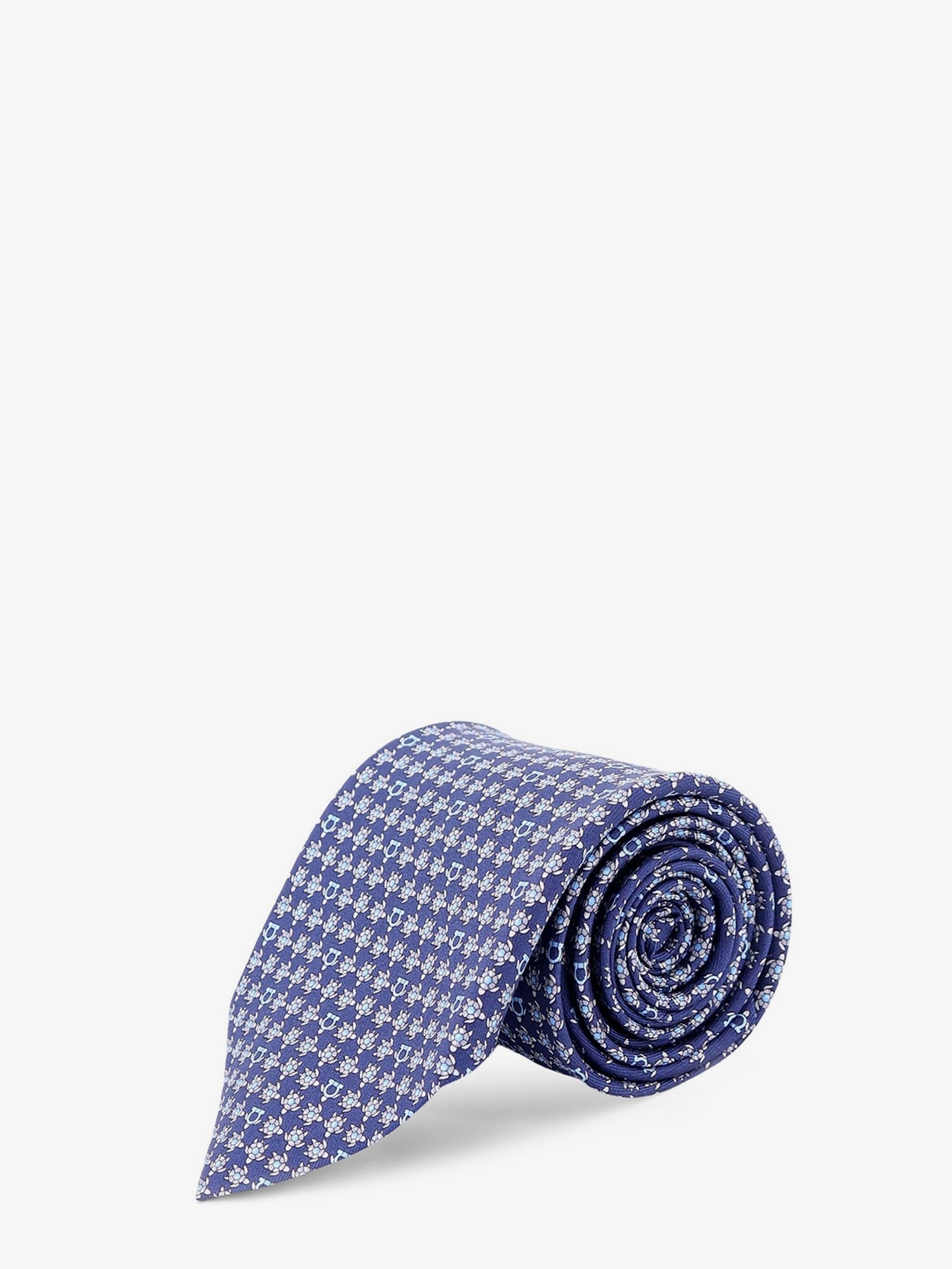 Ferragamo Men's Silk Tie Blue