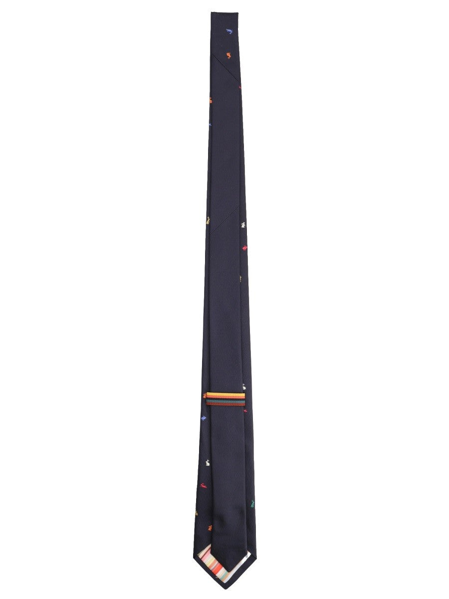 Paul Smith Men's Silk Tie Blue