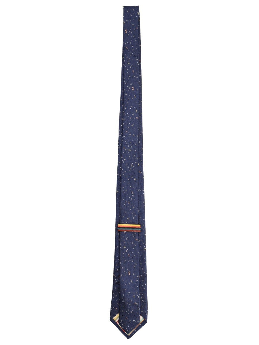 Paul Smith Men's Silk Tie Blue