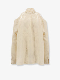 Dior Women's Silk Top Yellow
