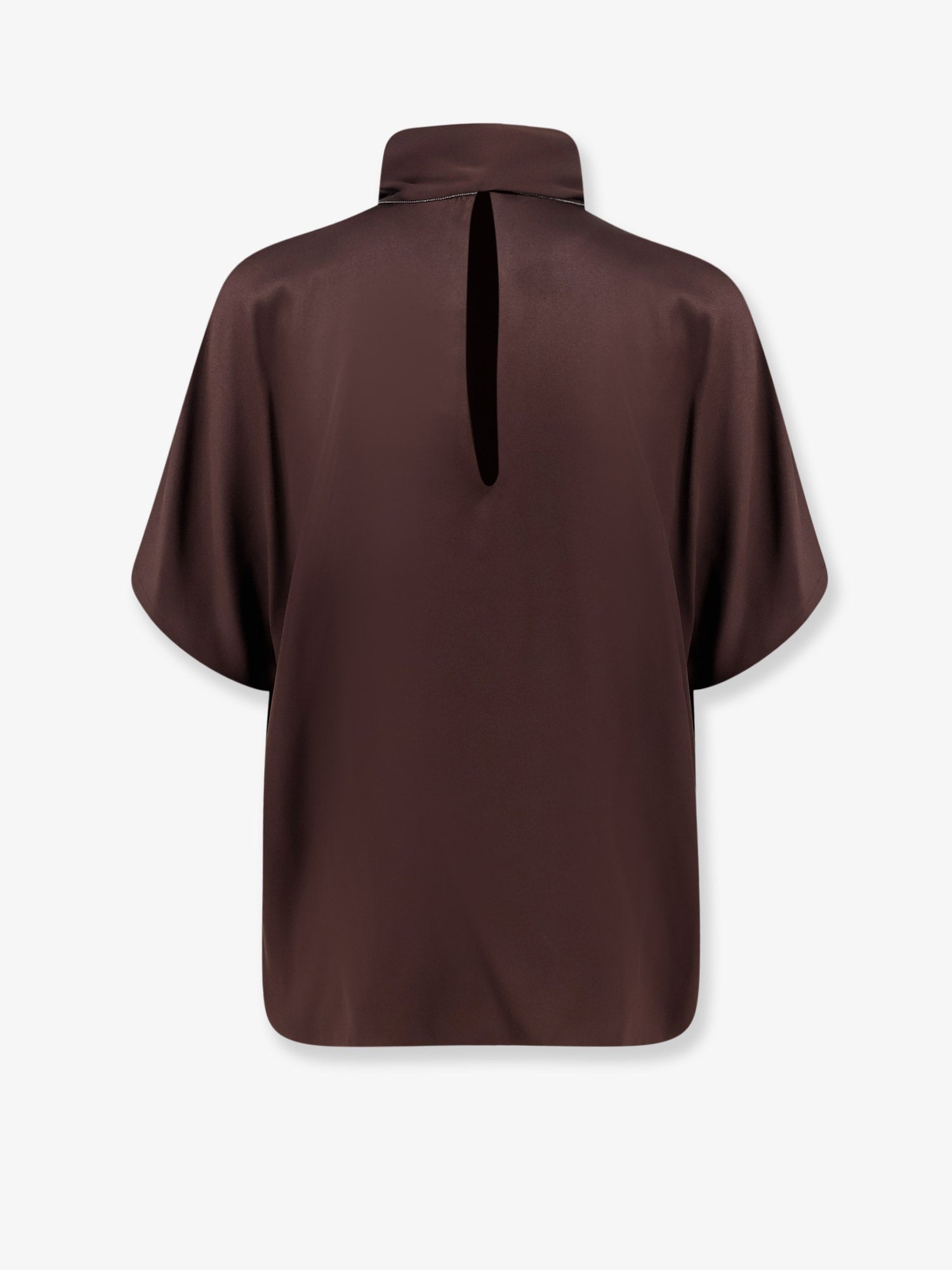 Brunello Cucinelli Women's Silk Top Brown