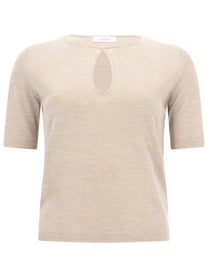 Max Mara Women's Silk Top Beige