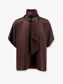 Brunello Cucinelli Women's Silk Top Brown