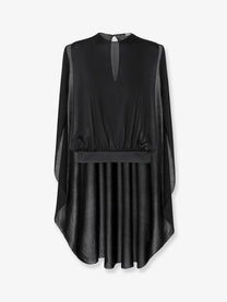 Fendi Women's Silk Top Black