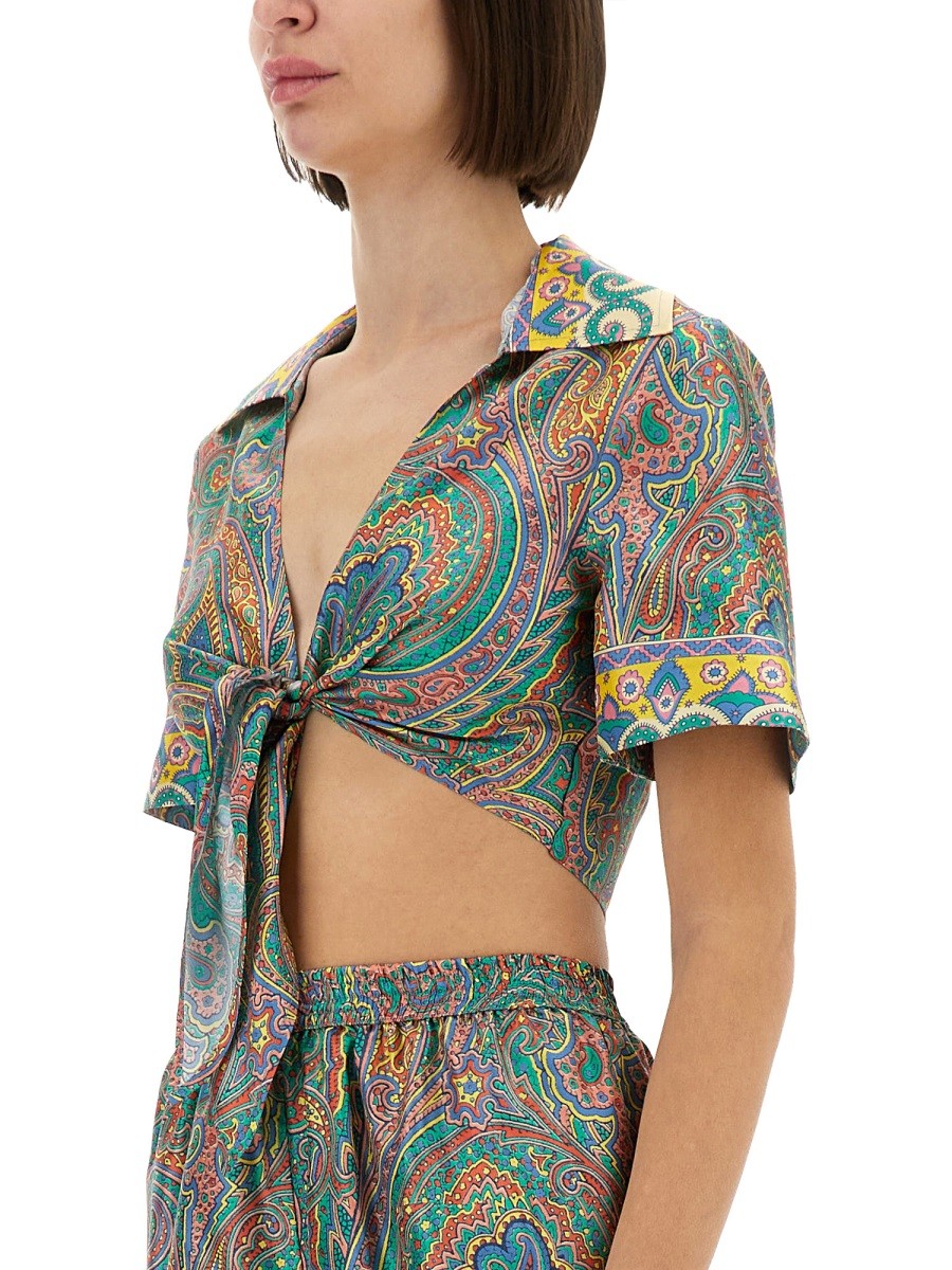 Etro Women's Silk Top Multicolor