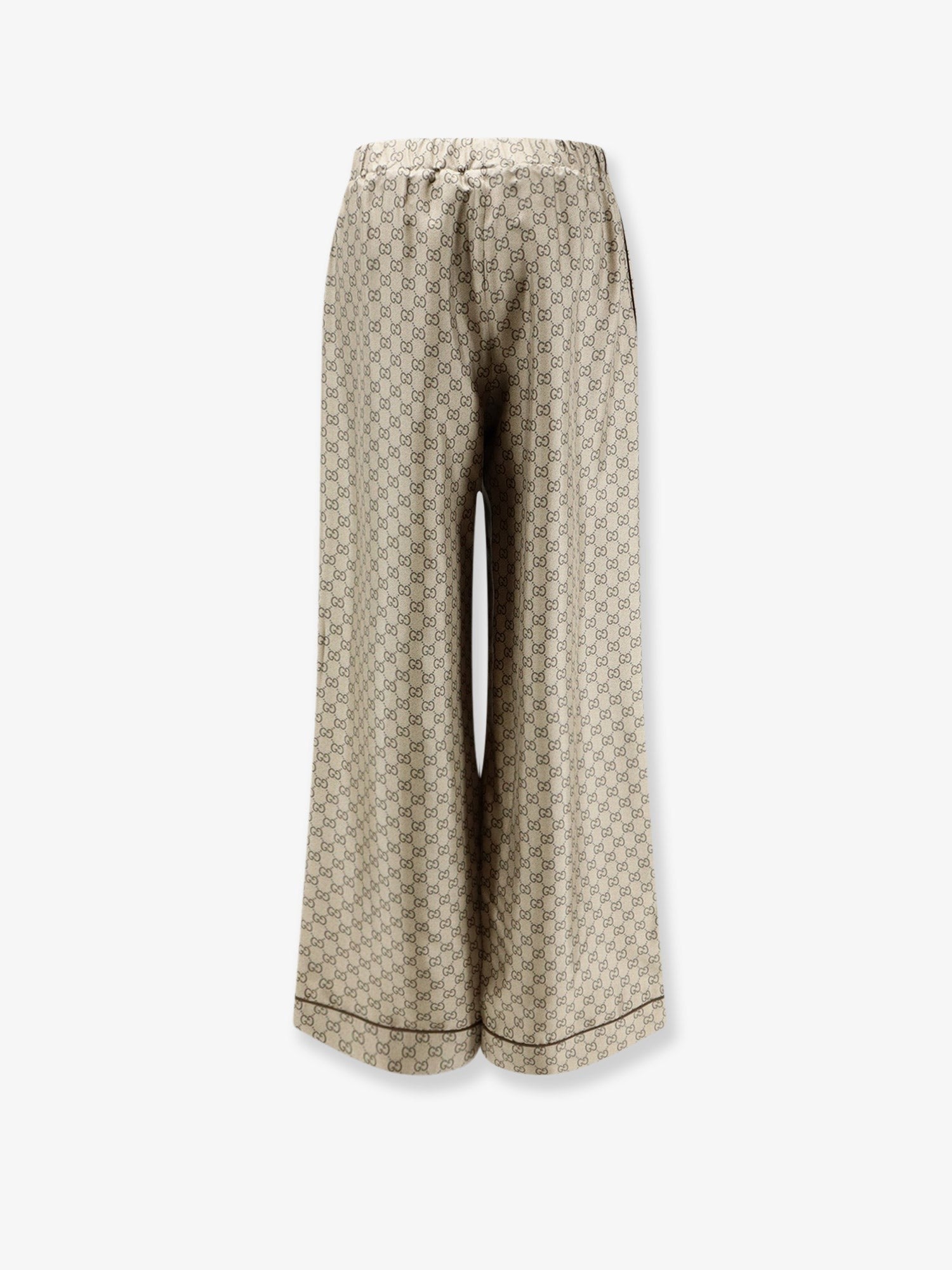 Gucci Women's Silk Trousers Beige