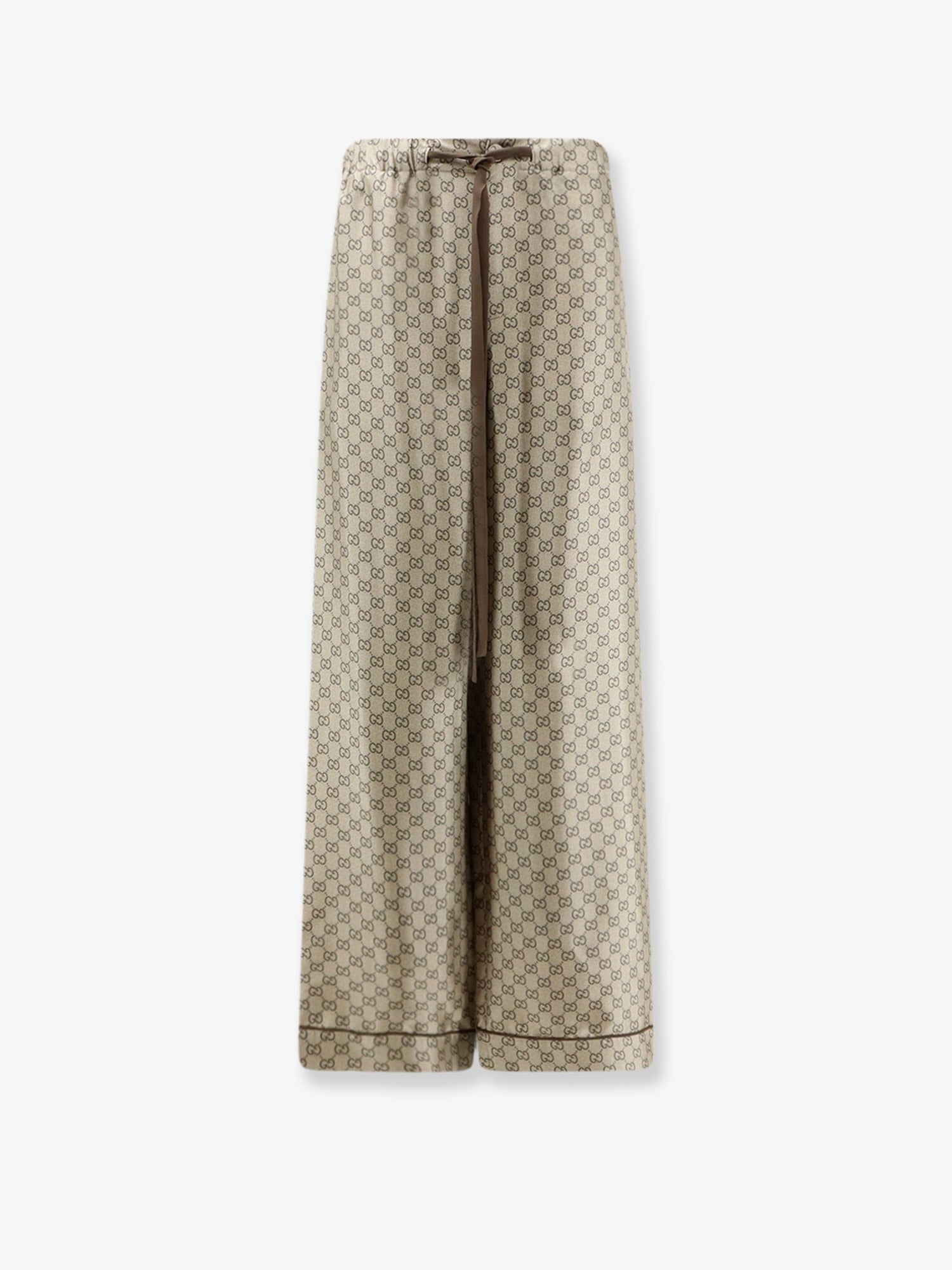 Gucci Women's Silk Trousers Beige