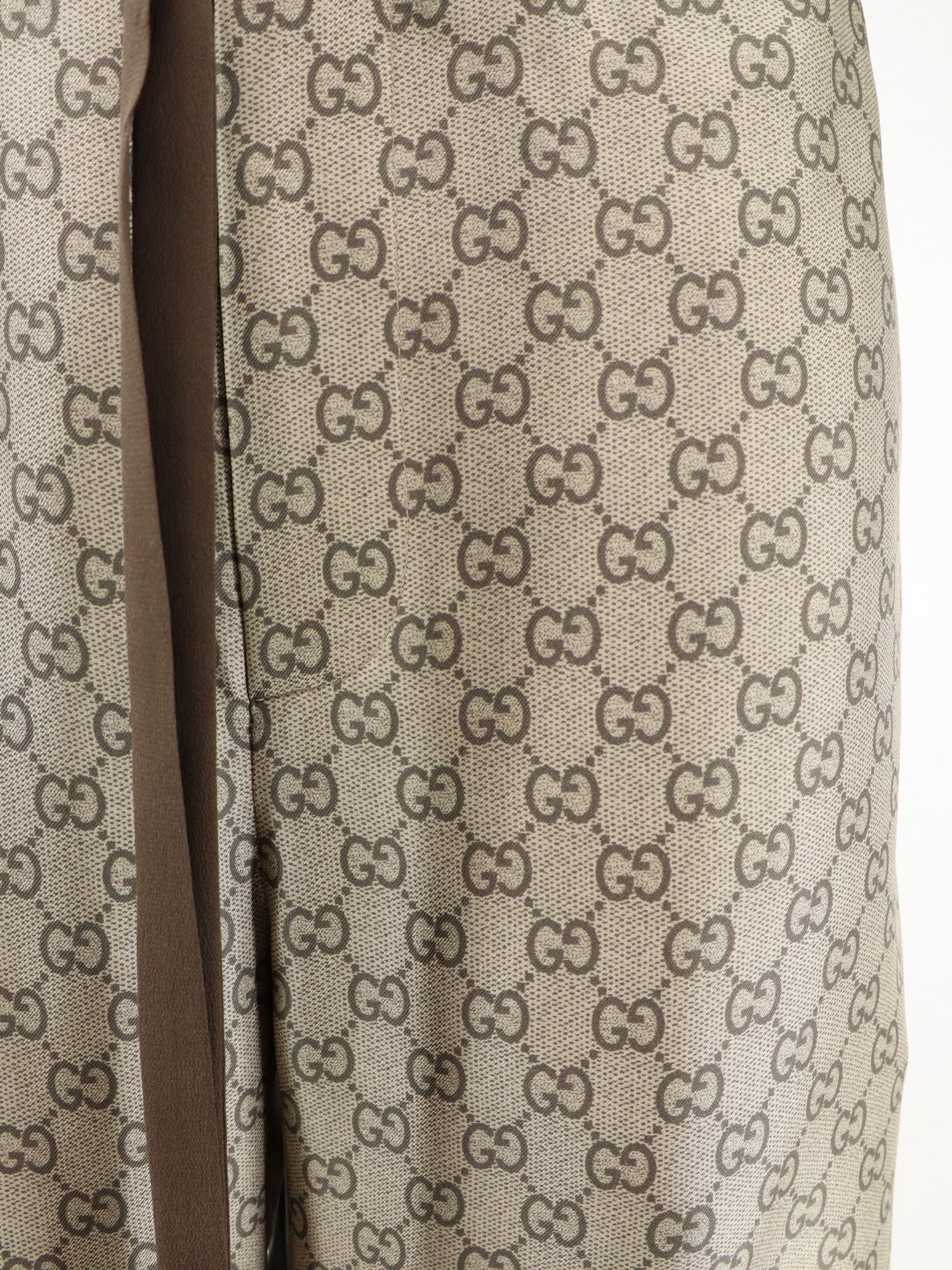 Gucci Women's Silk Trousers Beige