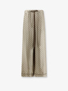 Gucci Women's Silk Trousers Beige