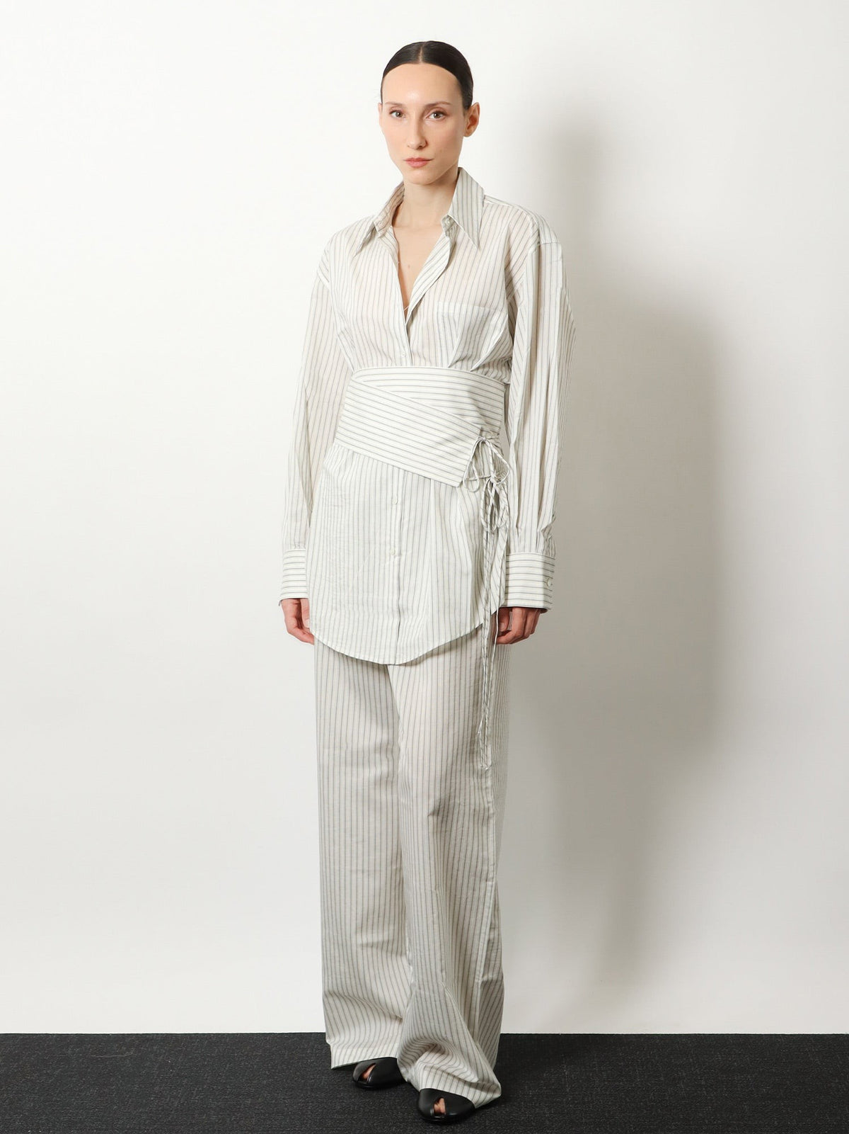 Rohe Women's Silk Trousers FINESTRIPE