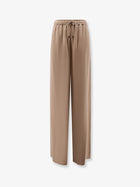 Max Mara Women's Silk Trousers Beige