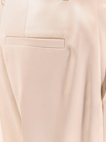 Brunello Cucinelli Women's Silk Trousers White