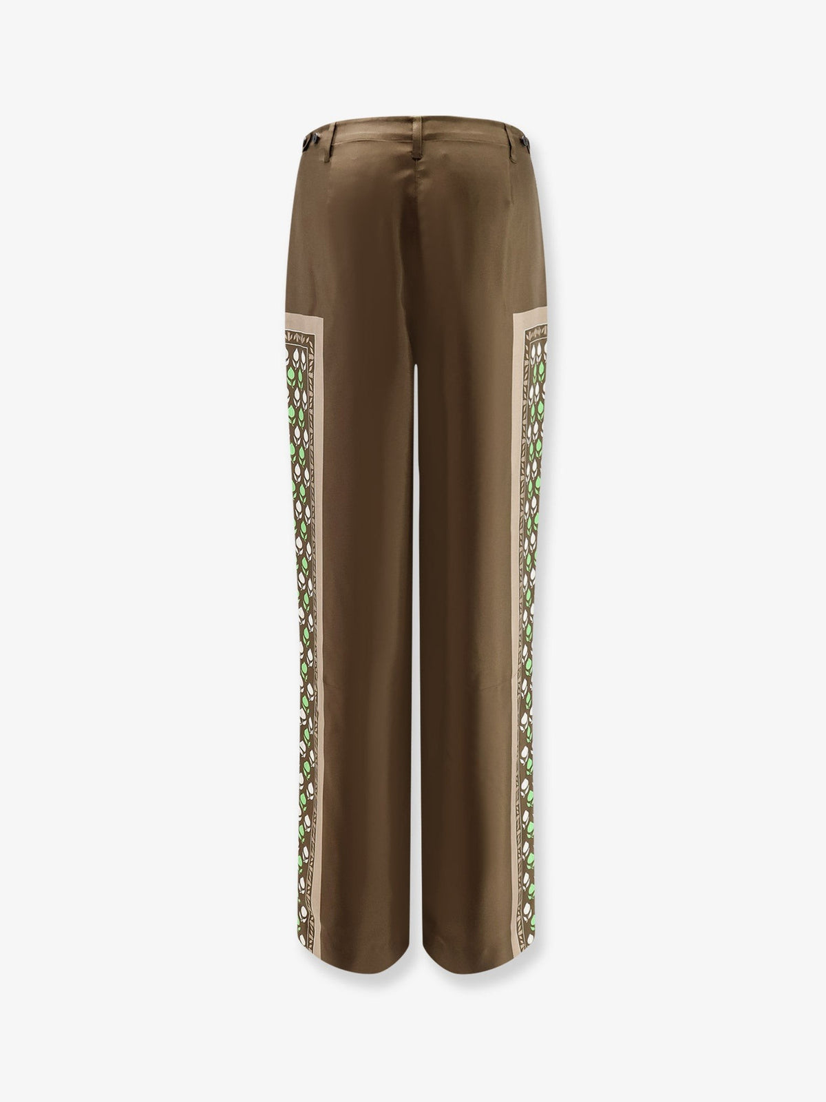 Tory Burch Women's Silk Trousers Brown
