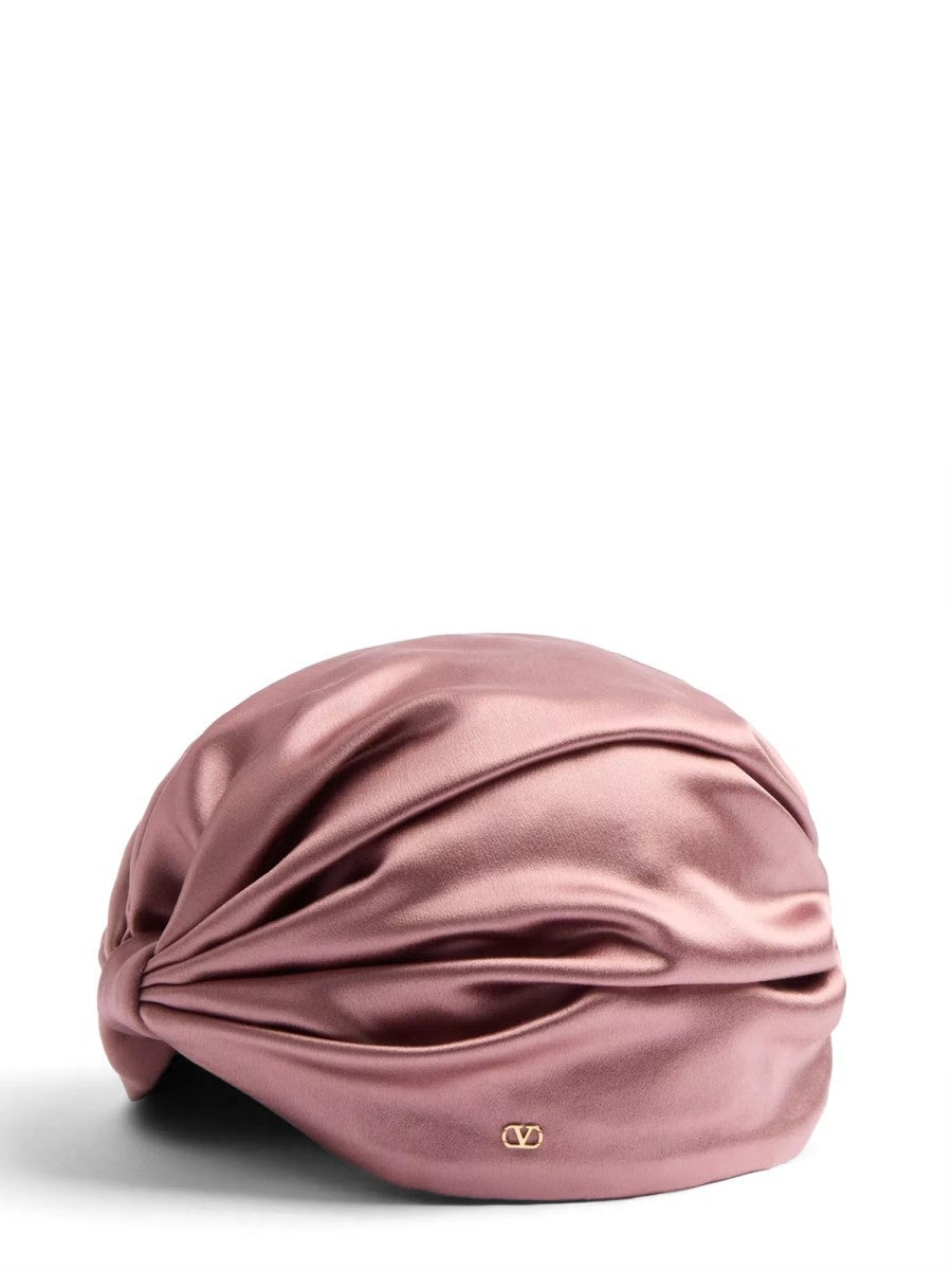 Valentino Women's Silk Turban Scarf Gold