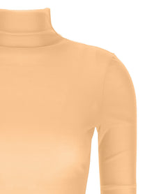 Jil Sander Silk Turtleneck Top Blue, view 3