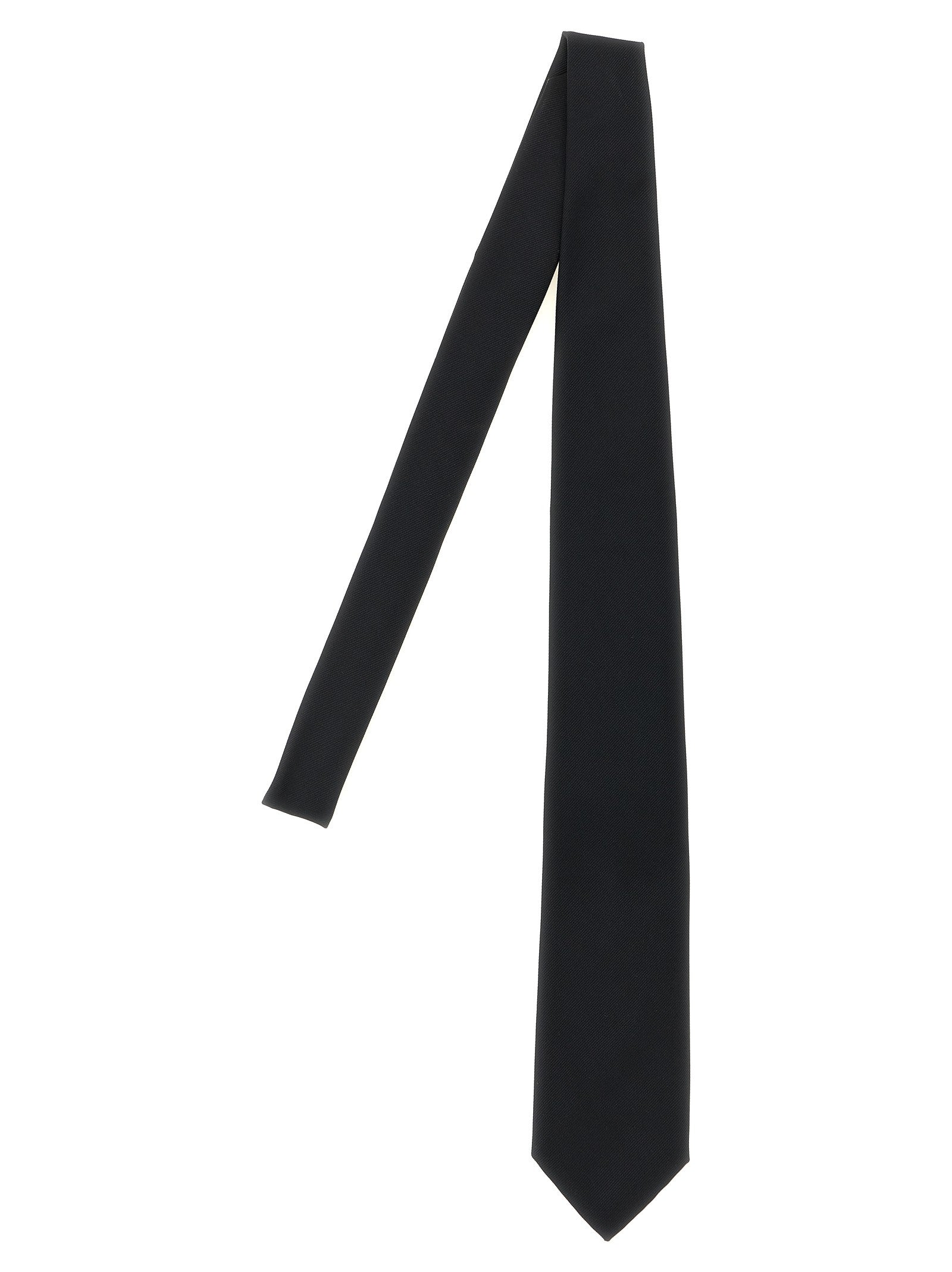 Brioni Silk Twill Tie Black