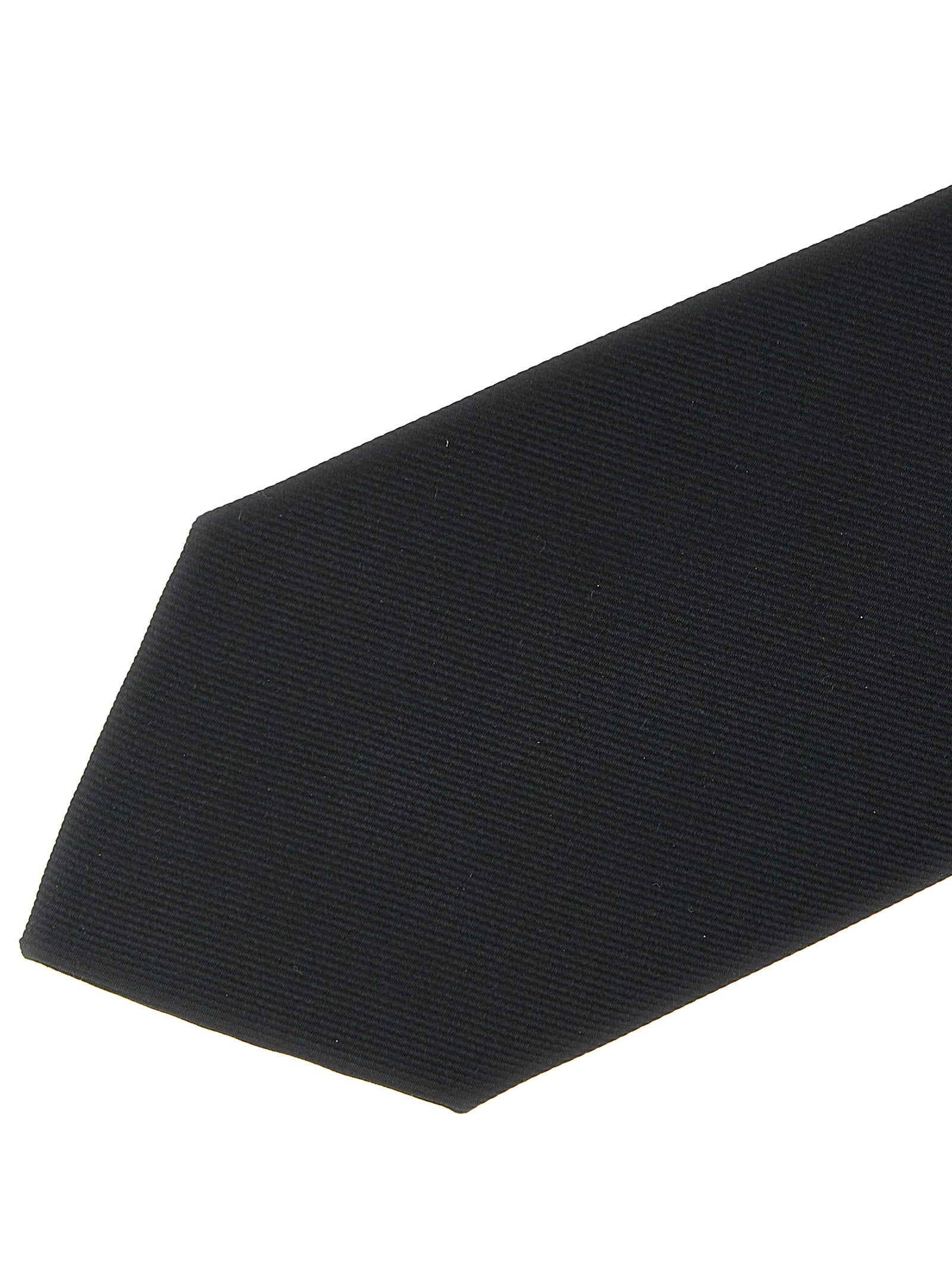 Brioni Silk Twill Tie Black