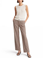 Max Mara Women's Silk Vest White, view 2