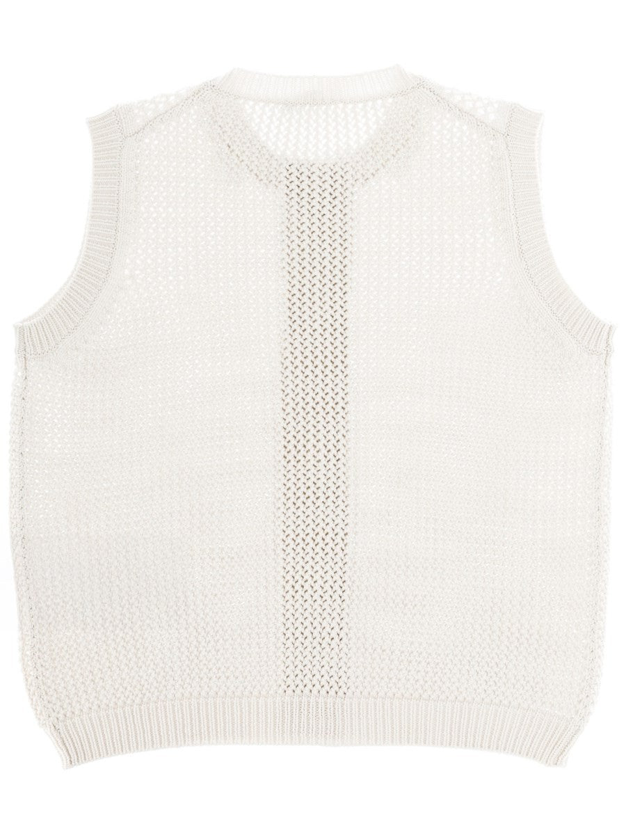Max Mara Women's Silk Vest White