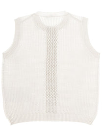 Max Mara Women's Silk Vest White