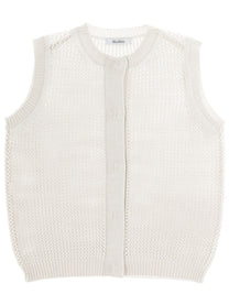 Max Mara Women's Silk Vest White