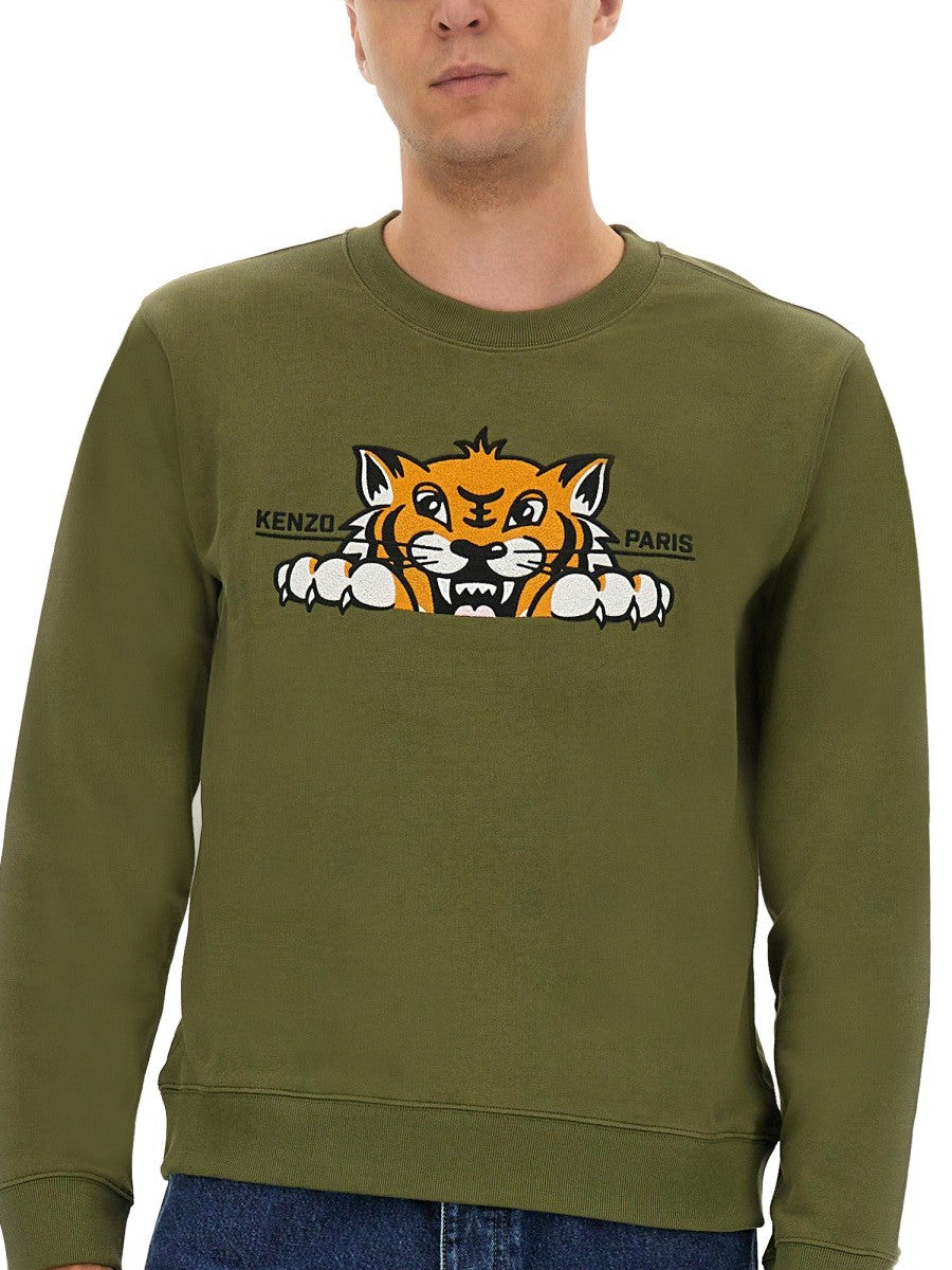 Kenzo Men's Silm Fit Sweatshirt Green