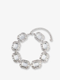 self-portrait Women's Silver Crystal Necklace Silver