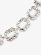 self-portrait Women's Silver Crystal Necklace Silver, view 2
