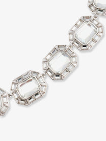 self-portrait Women's Silver Crystal Necklace Silver