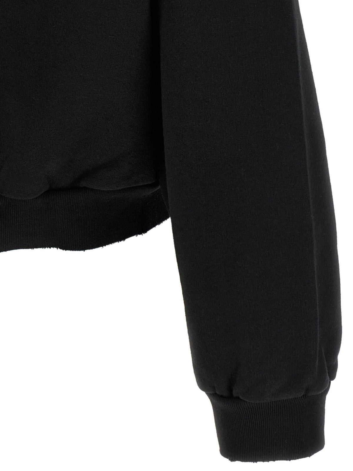 Balenciaga Silver Tape Hoodie Black