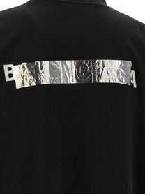 Balenciaga Silver Tape Shirt Black