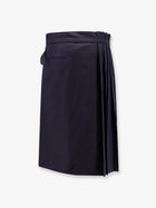 Dries Van Noten Women's Sim Pleated Wool Midi Skirt Blue