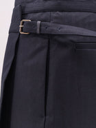 Dries Van Noten Women's Sim Pleated Wool Midi Skirt Blue