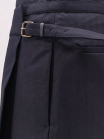 Dries Van Noten Women's Sim Pleated Wool Midi Skirt Blue