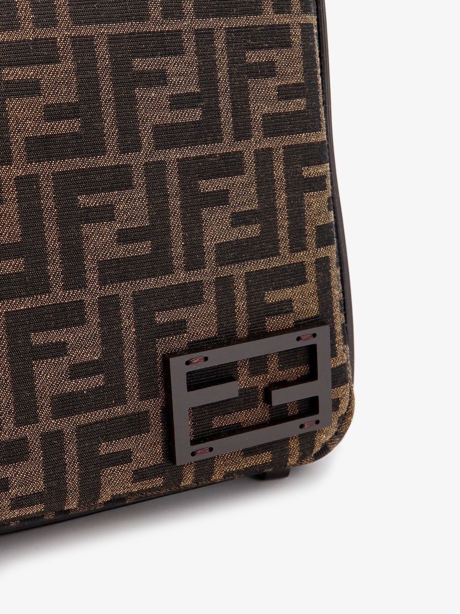 Fendi Women's Simply Medium FF Jacquard Fabric Crossbody Bag Gold