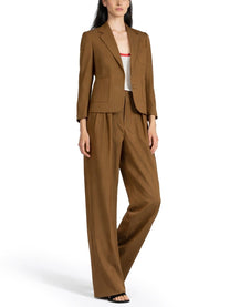 Dries Van Noten Women's Single Breasted Bamis Jacket Brown