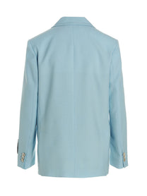 Marni Single Breasted Blazer Jacket Blue