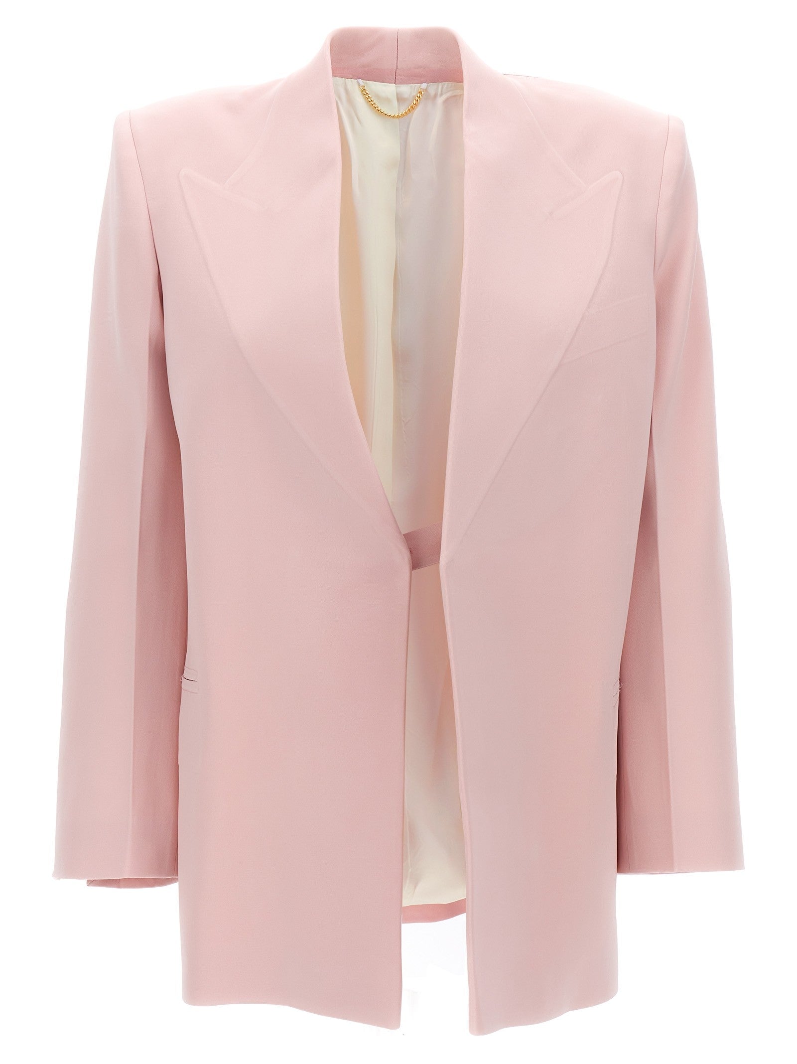 Victoria Beckham Single Breasted Blazer Jacket Blue