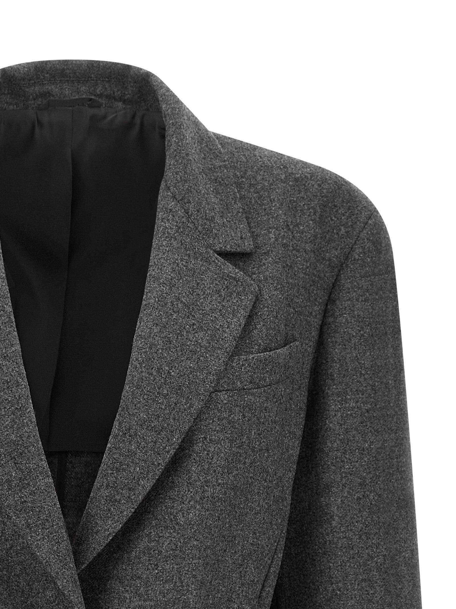 Brunello Cucinelli Single Breasted Blazer Grey