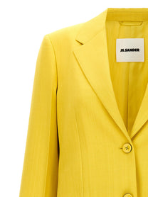 Jil Sander Single Breasted Blazer Yellow