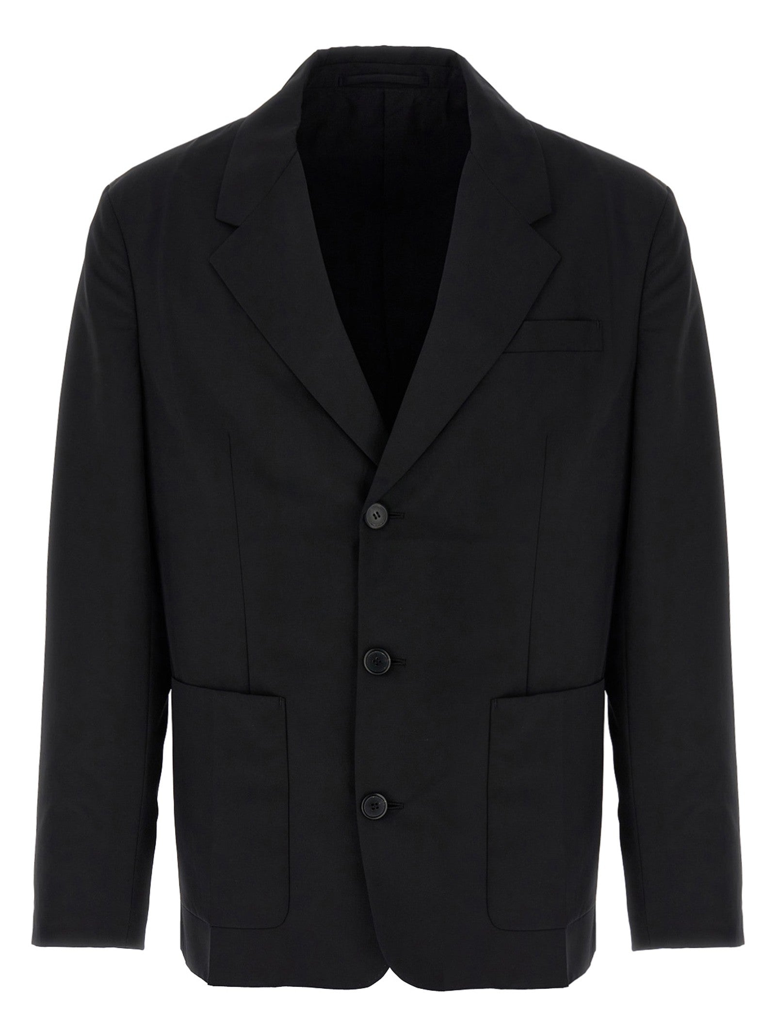 PRADA Single Breasted Blazer Black